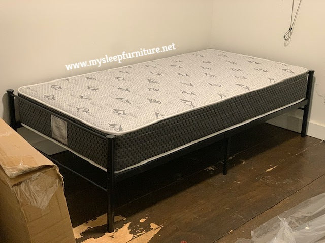 TWIN (SINGLE) SIZE- (CLASSIC REVERSIBLE)- 9" THICK- CANADIAN MADE SPRING MATTRESS