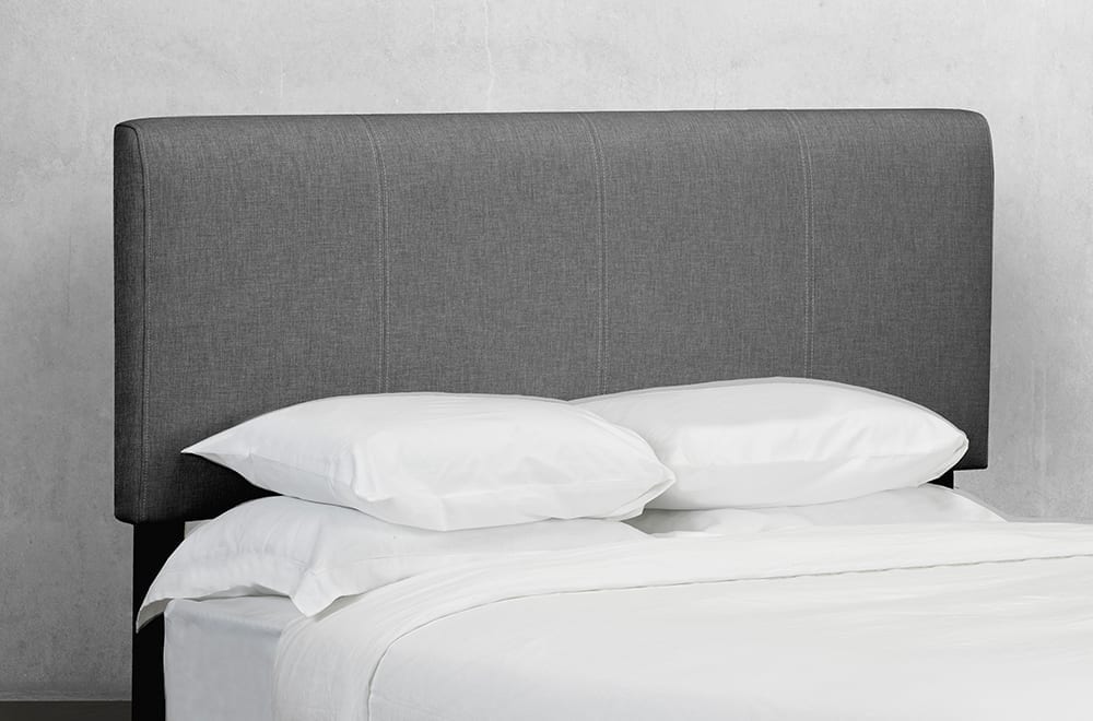 QUEEN SIZE- (135R HB CHARCOAL GREY 60)- LINEN FABRIC CANADIAN MADE ADJUSTABLE HEADBOARD- Delivery after 5 WEEKS