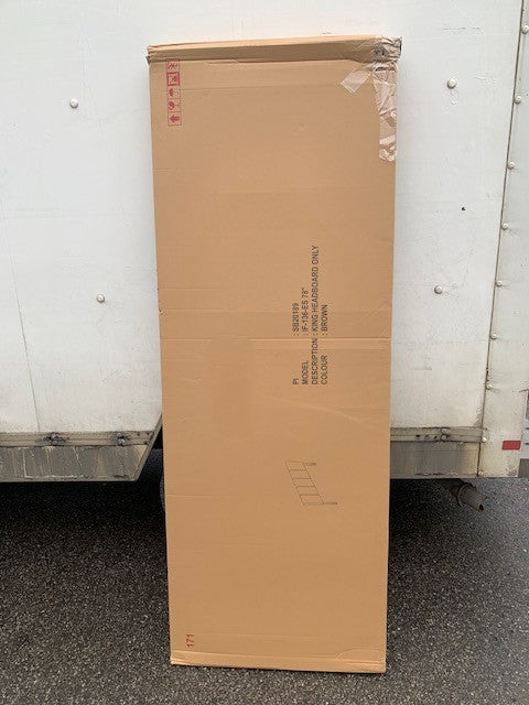 KING SIZE- (136 ESPRESSO)- LEATHER HEADBOARD