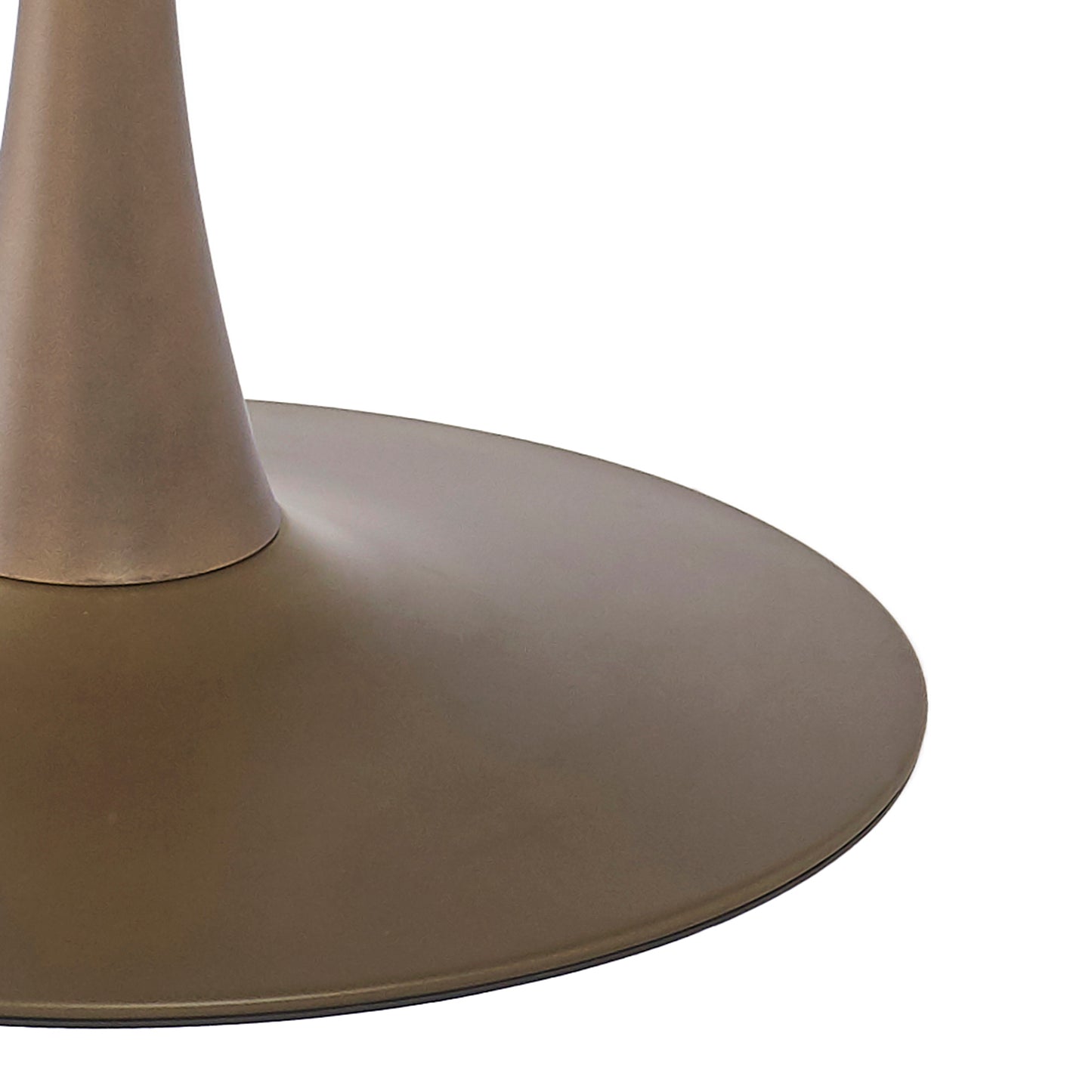 (ZILO WHITE- 1)- 48" ROUND- MARBLE LOOK WOOD DINING TABLE