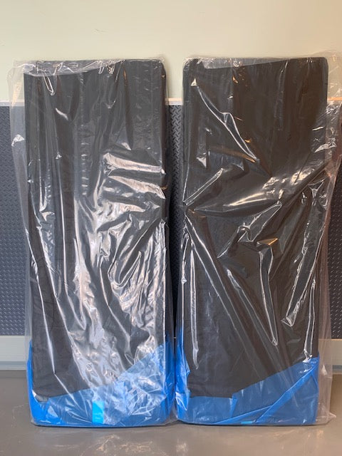 QUEEN SPLIT (QUEEN IN 2 PCS.) SIZE- (5" THICK LOW PROFILE- BLACK)- BOX SPRING