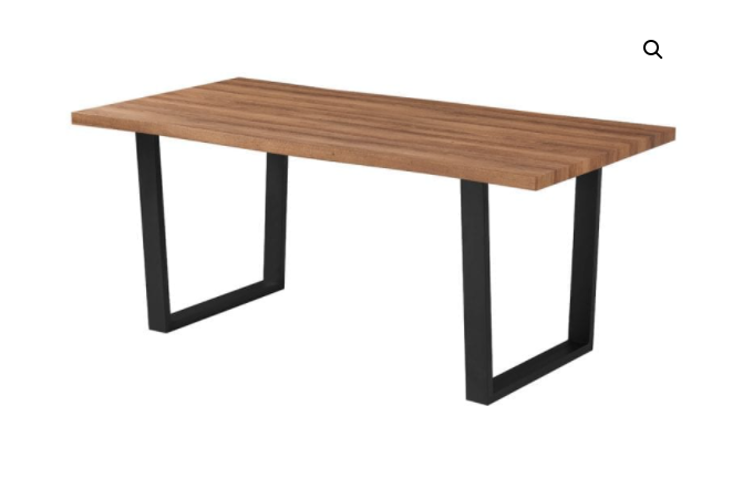 (3350 OAK- 1)- 71" LONG- WOOD LIVE EDGE DINING TABLE