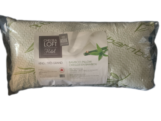 KING SIZE- (CHELSEA LOFT HOTEL)- SOFT- CANADIAN MADE- BAMBOO PILLOW