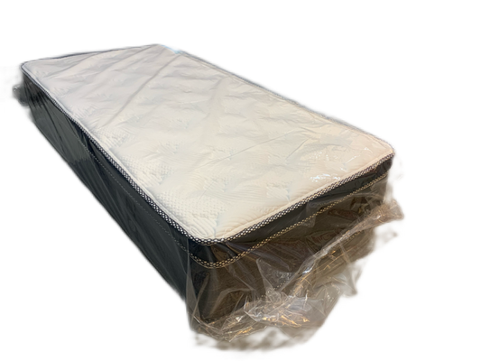 TWIN (SINGLE) SIZE- (EMPEROR DREAM FIRM)- 13" THICK- FOAM ENCASED- EURO PILLOW TOP- POCKET COIL MATTRESS