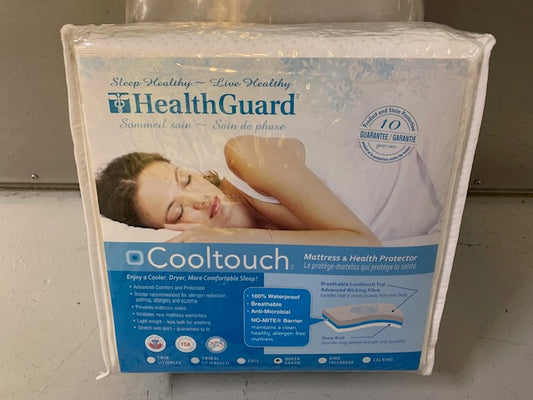 QUEEN SIZE- (HEALTHGUARD COOLTOUCH)- WATERPROOF MATTRESS PROTECTOR