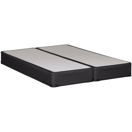 DOUBLE SPLIT (DOUBLE IN 2 PCS.) SIZE- (5" THICK LOW PROFILE- BLACK)- BOX SPRING