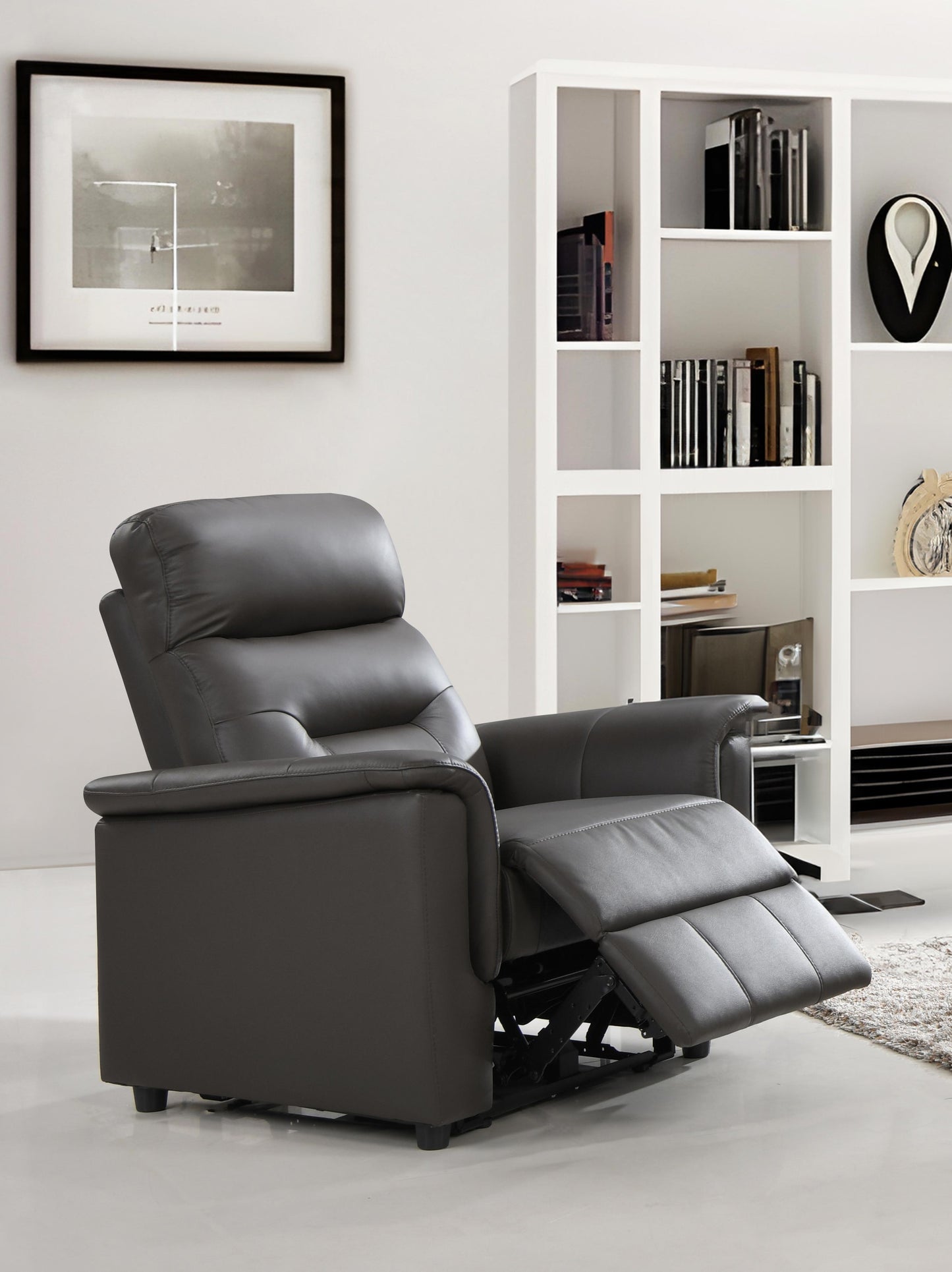 (8140 BROWN SLC)- GENUINE LEATHER MATCH POWER RECLINER 3 PC. SOFA SET- TEXT OR WHATSAPP 416 319 8851 FOR STOCK AVAILABILITY BEFORE PAYING