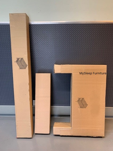 TWIN/ TWIN- (2500 GREY)- WOOD BUNK BED- WITH SLATS