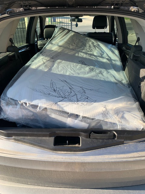 TWIN (SINGLE) SIZE- (WOODBINE BAMBOO)- 6.5" THICK- MEDIUM FIRM- CANADIAN MADE FOAM MATTRESS