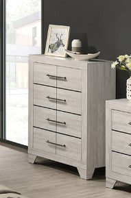 (KATRINA OFF WHITE- 5)- WOOD CHEST- OUT OF STOCK UNTIL AUGUST 22, 2025