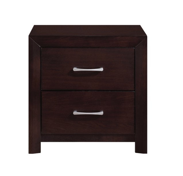 (2145 ESPRESSO)- WOOD NIGHT STAND- inventory clearance