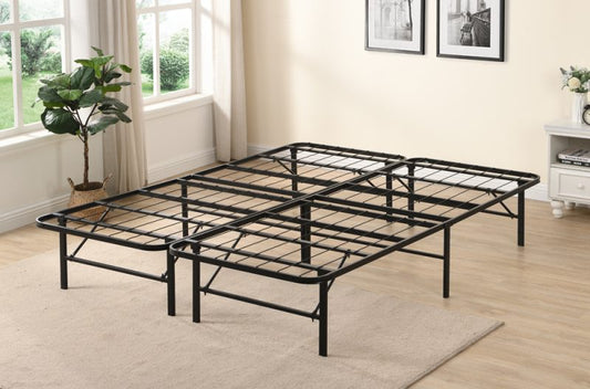 QUEEN SIZE- (2450 BLACK)- METAL BED FRAME- WITH PLATFORM- out of stock until may 28, 2024