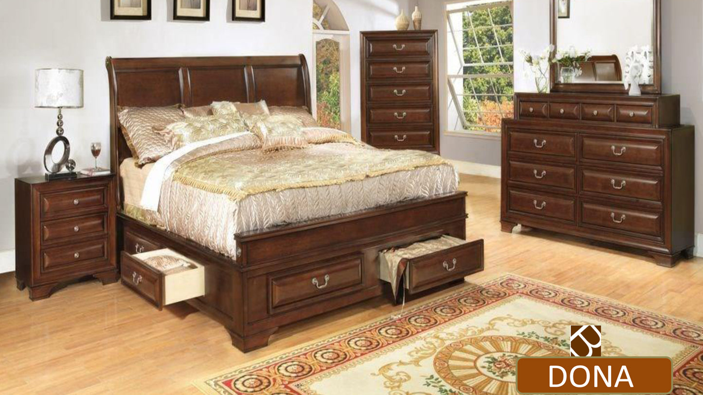 QUEEN SIZE- (DONA BROWN- 8 PC.)- BEDROOM SET- TEXT OR WHATSAPP 416 319 8851 FOR STOCK AVAILABILITY BEFORE PAYING