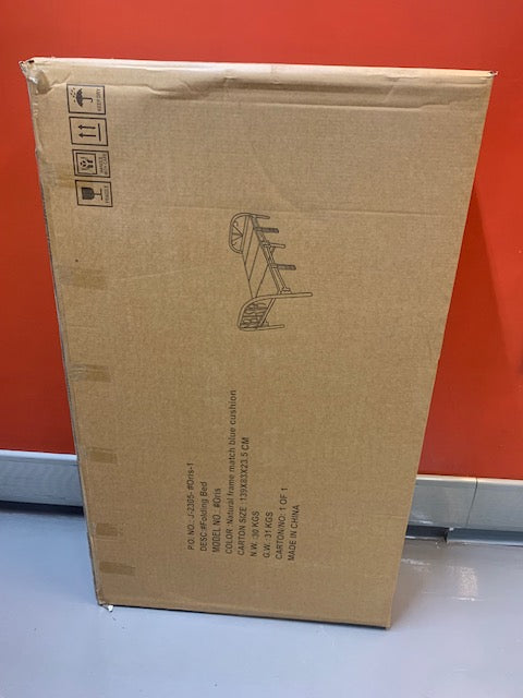 DOUBLE (FULL) SIZE- (ORIS GREY)- METAL FOLDING BED