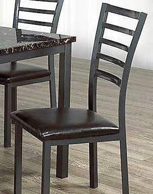 (1027 BLACK- 6 PACK)- METAL DINING CHAIRS