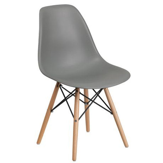 (1423 grey- 4 PACK)- LEATHER- DINING CHAIRS