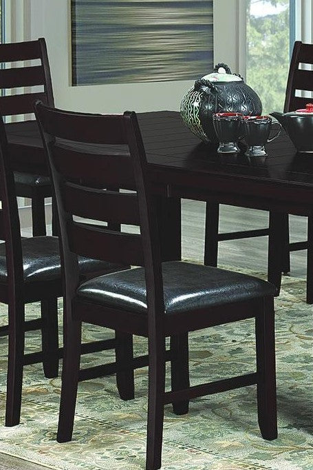 (OAKLEY BROWN- 2 PACK)- WOOD- DINING CHAIRS