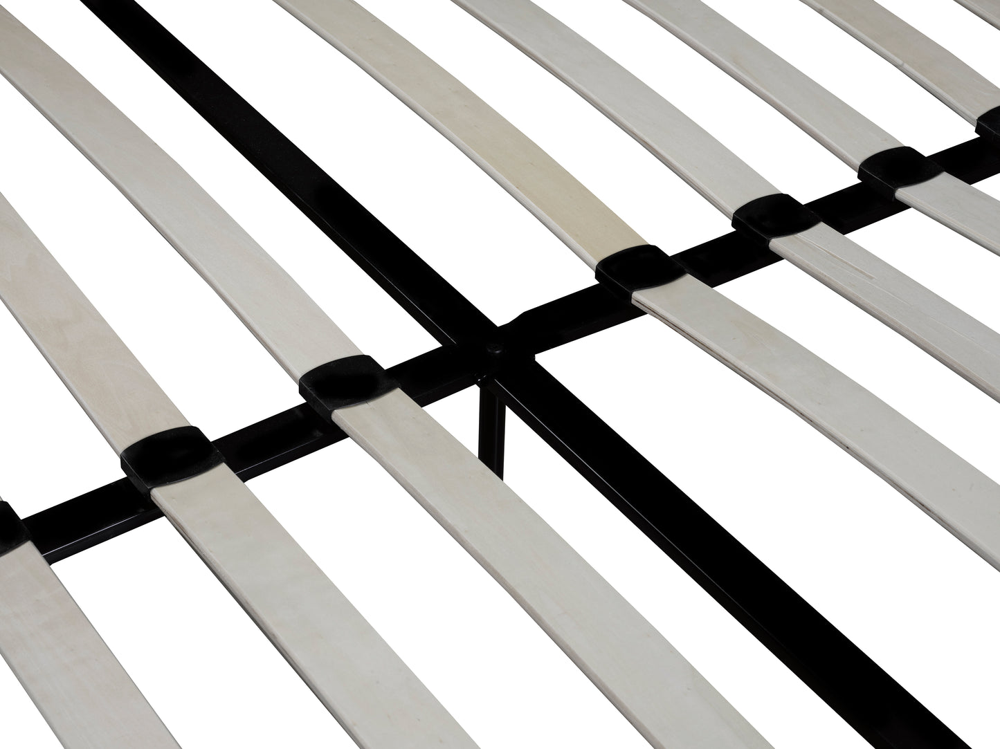 DOUBLE (FULL) SIZE- (3032 GREY)- LEATHER- BED FRAME- WITH SLATS