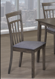 (3115 GREY)- WOOD DINING CHAIR- INVENTORY CLEARANCE- ONLY 1 IN STOCK, MORE AVAILABLE AFTER MAY 7, 2024