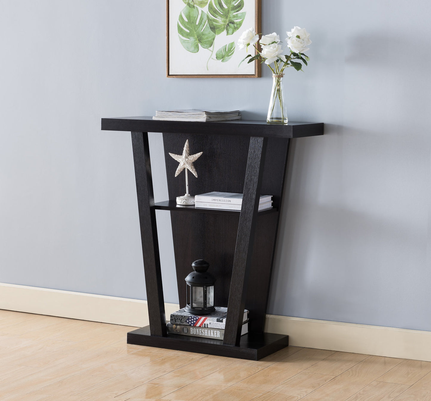 (3260 ESPRESSO)- WOOD CONSOLE TABLE