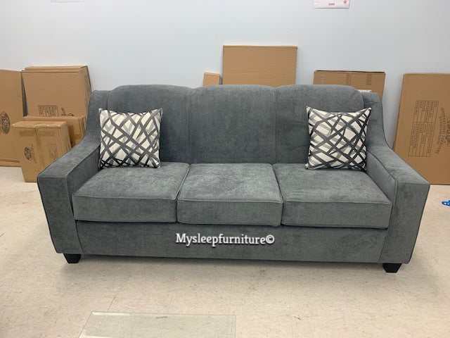 (4000 DARK GREY- 1 TIGHT BACK)- FABRIC- CANADIAN MADE- SOFA- (DELIVERY AFTER 1 MONTH)