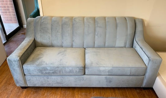 (4000 GREY- 1 STITCHING BACK)- FABRIC- CANADIAN MADE- SOFA- (DELIVERY AFTER 1 MONTH)