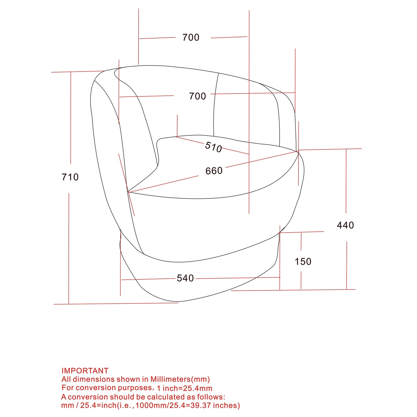 (CUDDLE WHITE)- FABRIC ACCENT CHAIR