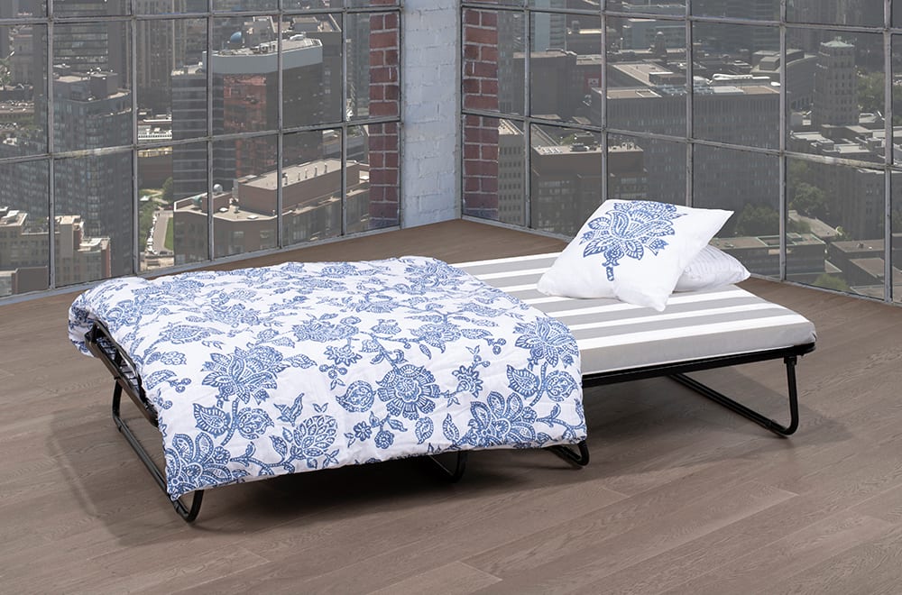 (610 BLACK)- 30" WIDE FOLDING BED- WITH 4" MATTRESS