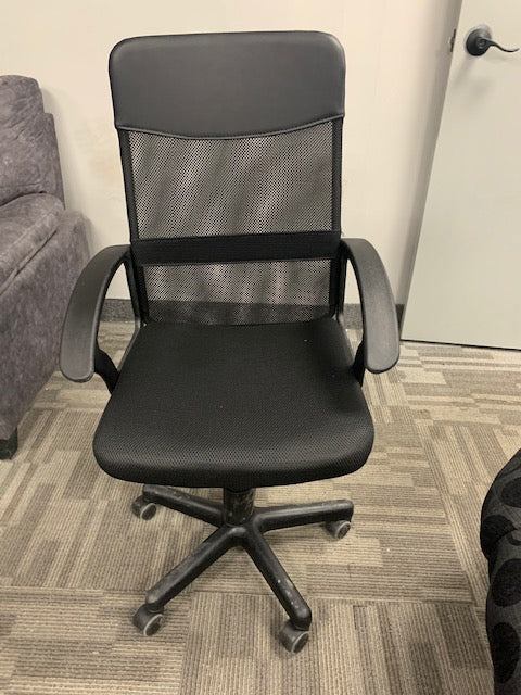 (8268 BLACK)- MESH FABRIC COMPUTER CHAIR- INVENTORY CLEARANCE