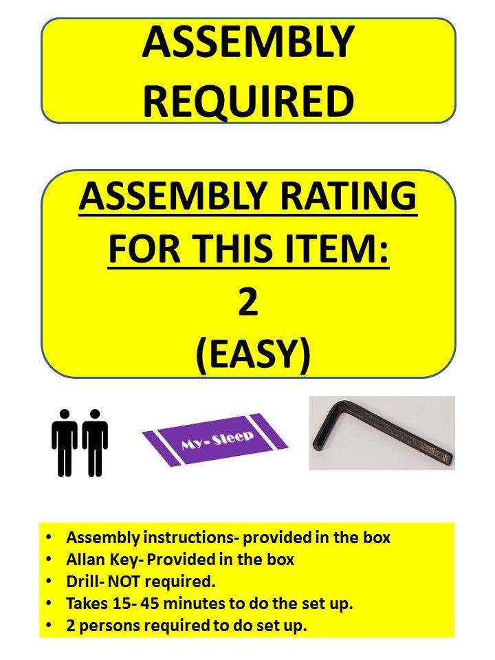 KING SIZE- (1890 GREY)- FABRIC- BED FRAME- (BOX SPRING REQUIRED)