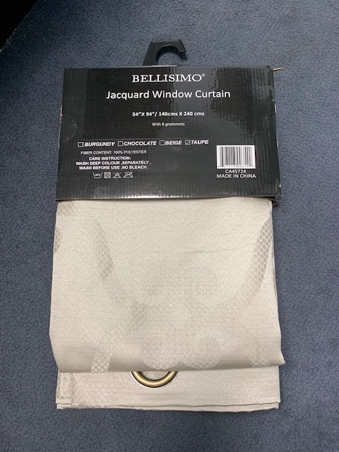 (JACQUARD BEIGE)- CURTAIN