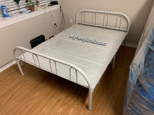 DOUBLE (FULL) SIZE- (DT WHITE)- METAL FOLDING BED