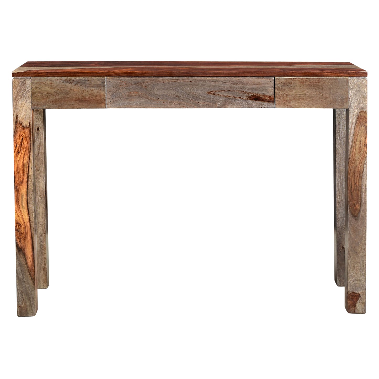 (IDRIS GREY)- WOOD- CONSOLE TABLE- WITH 1 DRAWER