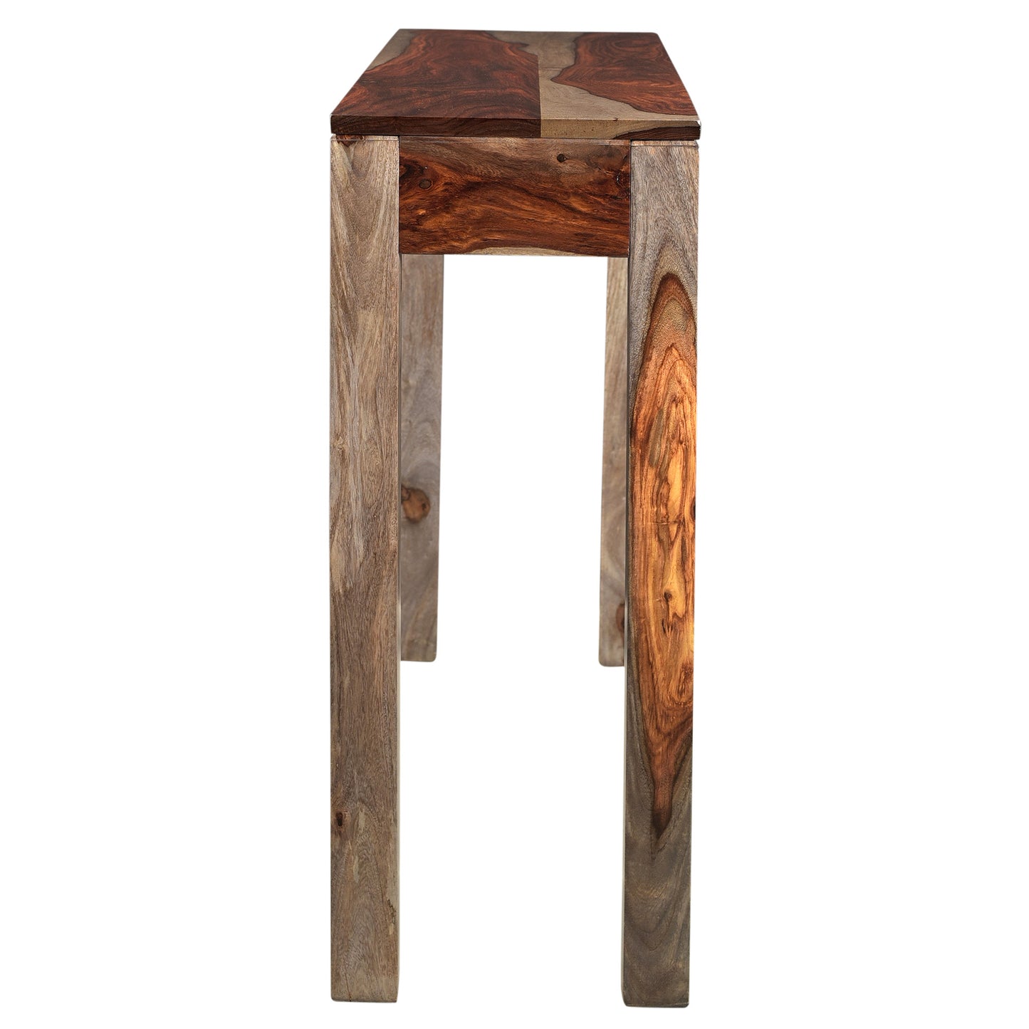 (IDRIS GREY)- WOOD- CONSOLE TABLE- WITH 1 DRAWER