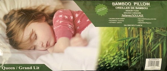 QUEEN SIZE- (STAR NIGHT BAMBOO)- FIRM- MEMORY FOAM PILLOW