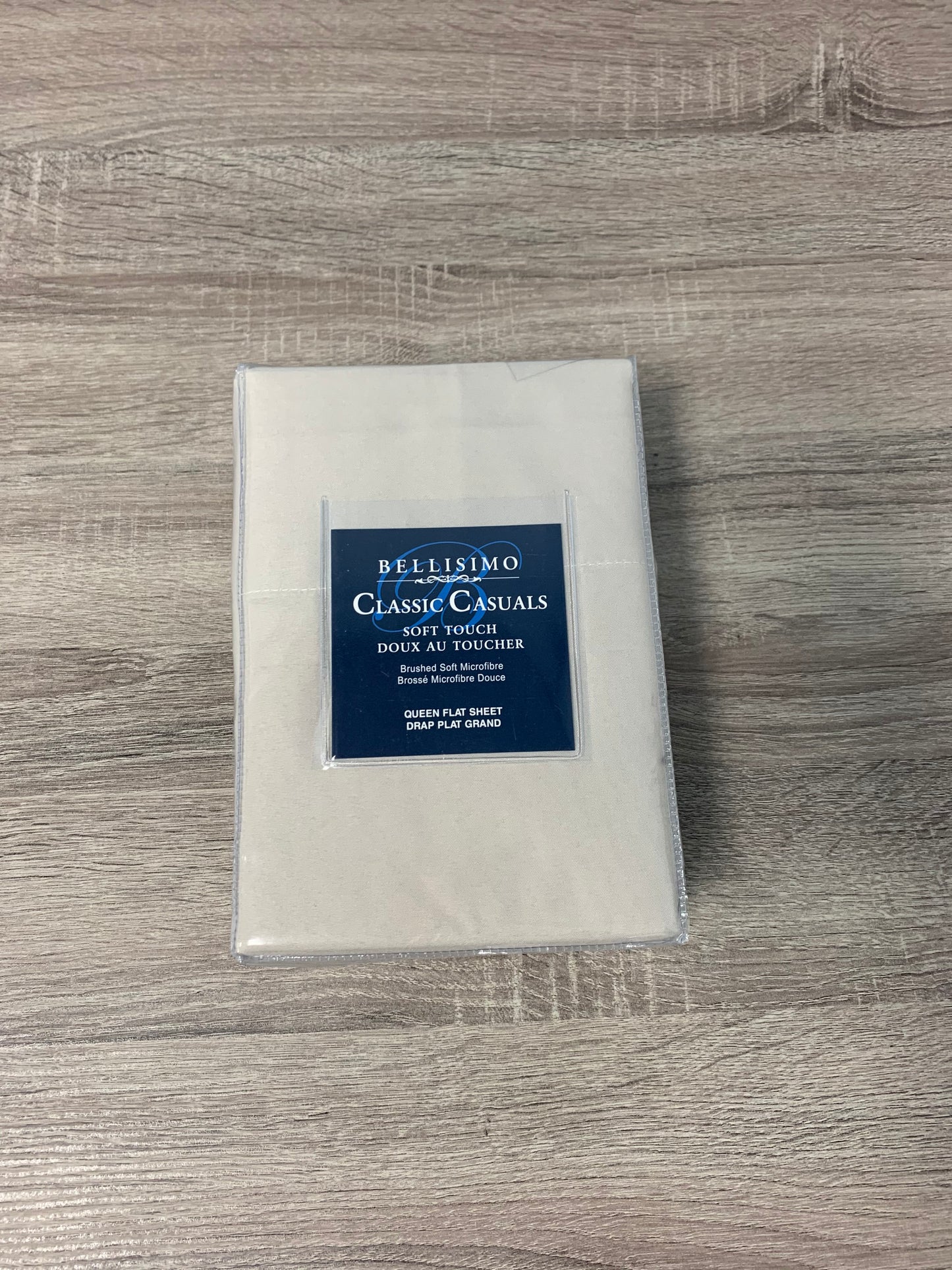 QUEEN SIZE- (BELLISIMO BEIGE)- FLAT BED SHEET