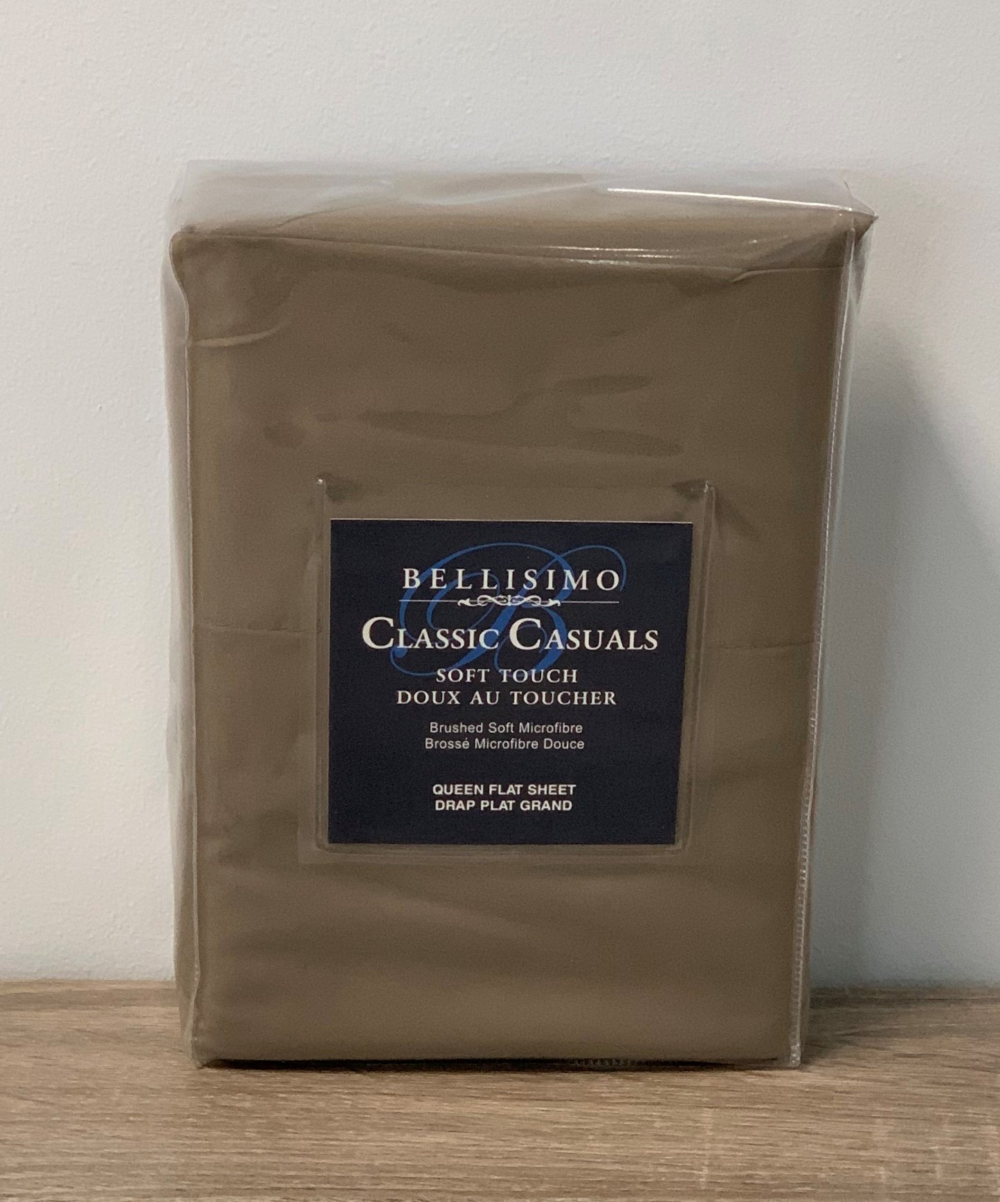 QUEEN SIZE- (BELLISIMO DARK BROWN)- FLAT BED SHEET