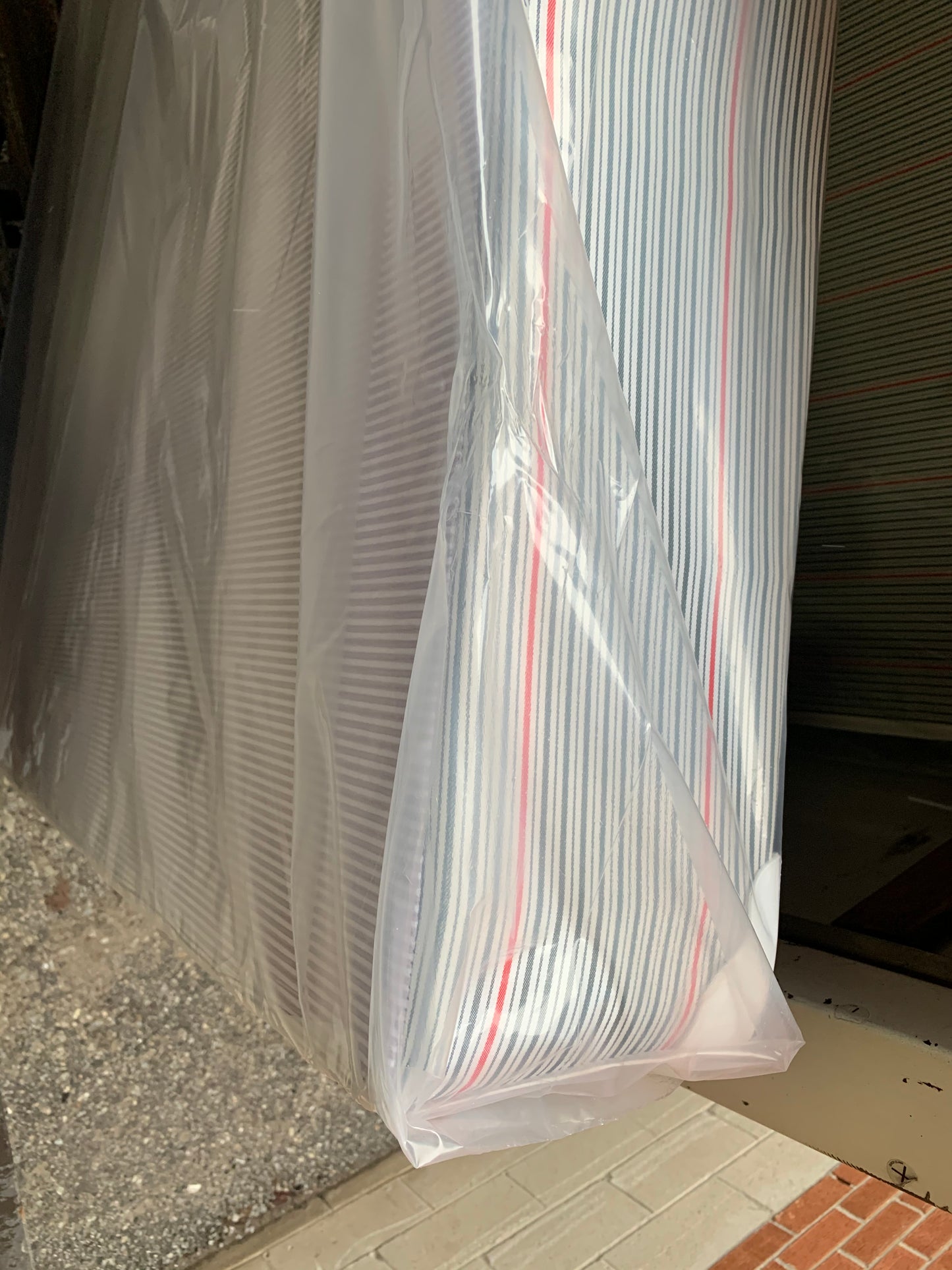 DOUBLE (FULL) SIZE- (7" THICK WITH PLYWOOD- FIRE RETARDANT FABRIC)- BOX SPRING