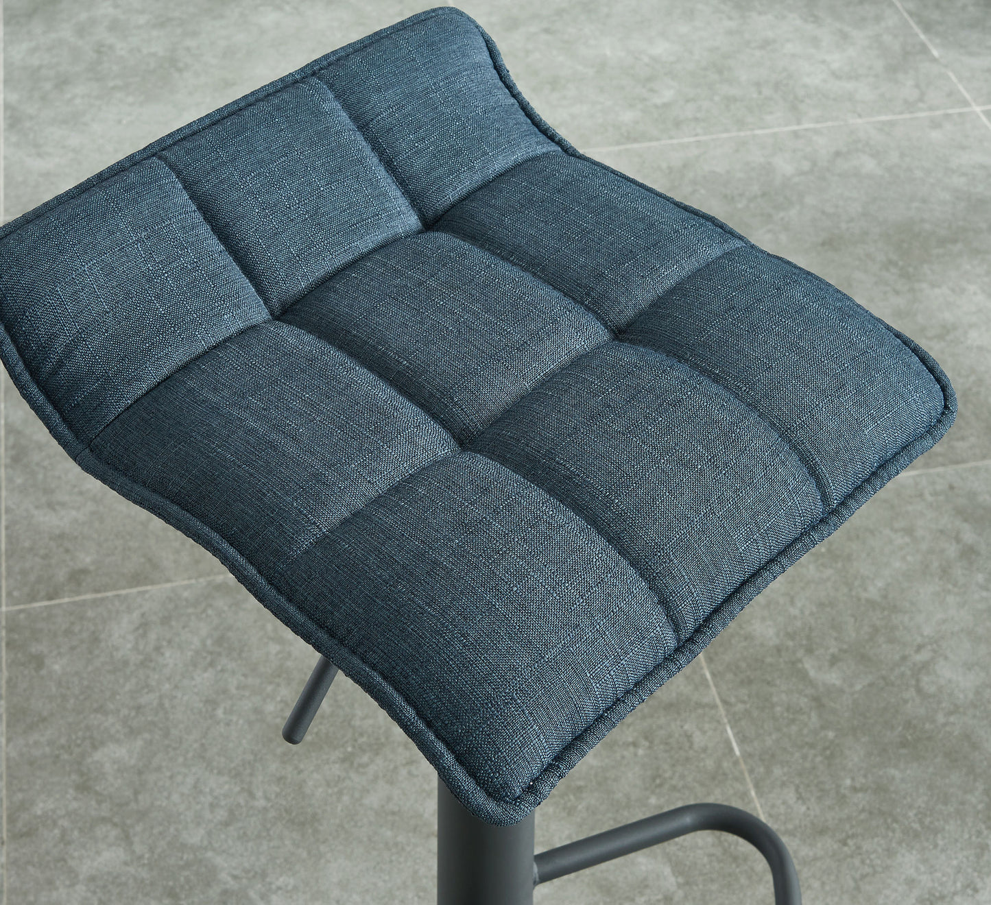 (PLUTO DISCO BLUE)- FABRIC BAR STOOL- INVENTORY CLEARANCE