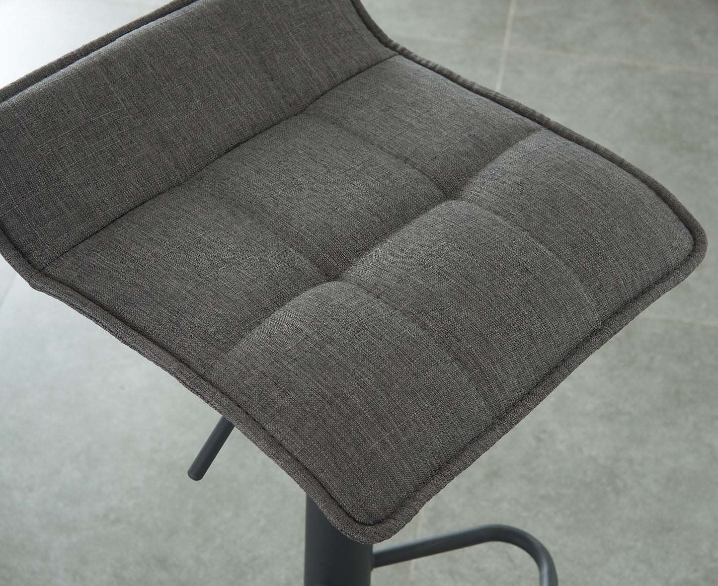 (PLUTO DISCO GREY)- FABRIC BAR STOOL- INVENTORY CLEARANCE