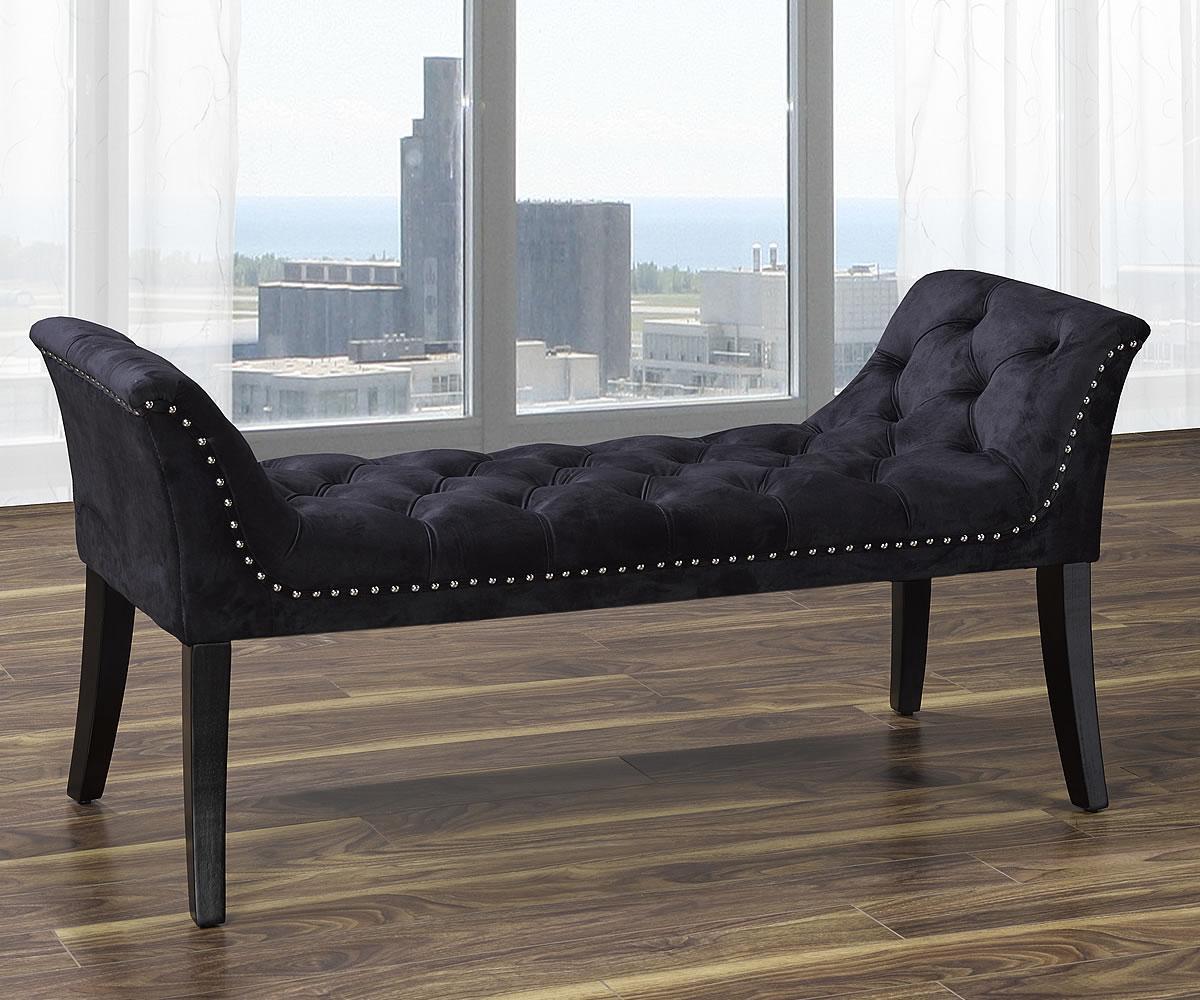 (5809 JASMINE BLACK)- FABRIC- BENCH