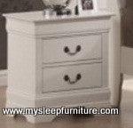 (LP WHITE BO)- WOOD NIGHT STAND