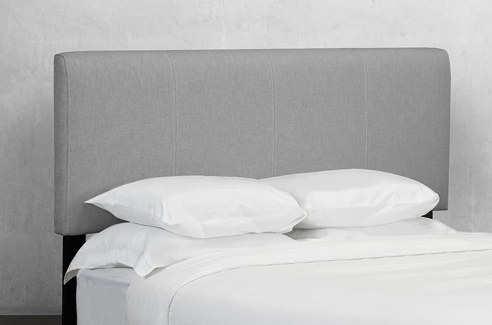 QUEEN SIZE- (135R HB GREY 26)- LINEN FABRIC CANADIAN MADE ADJUSTABLE HEADBOARD- Delivery after 5 WEEKS