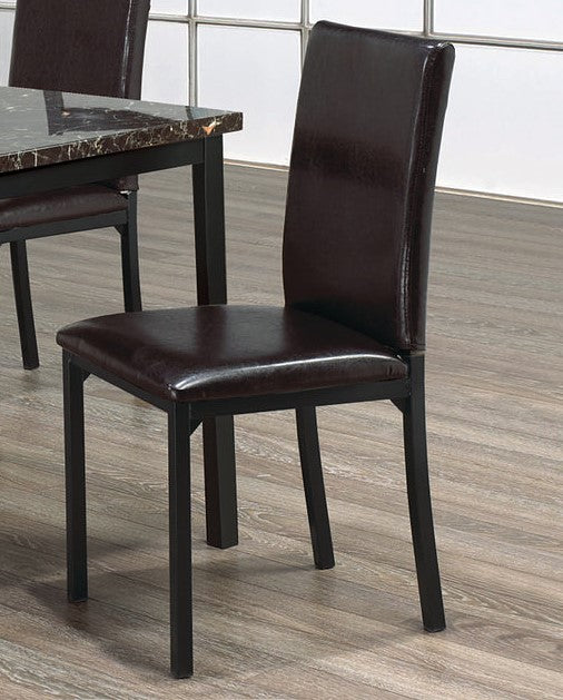 (1522 black- 4 pack)- LEATHER DINING CHAIRS