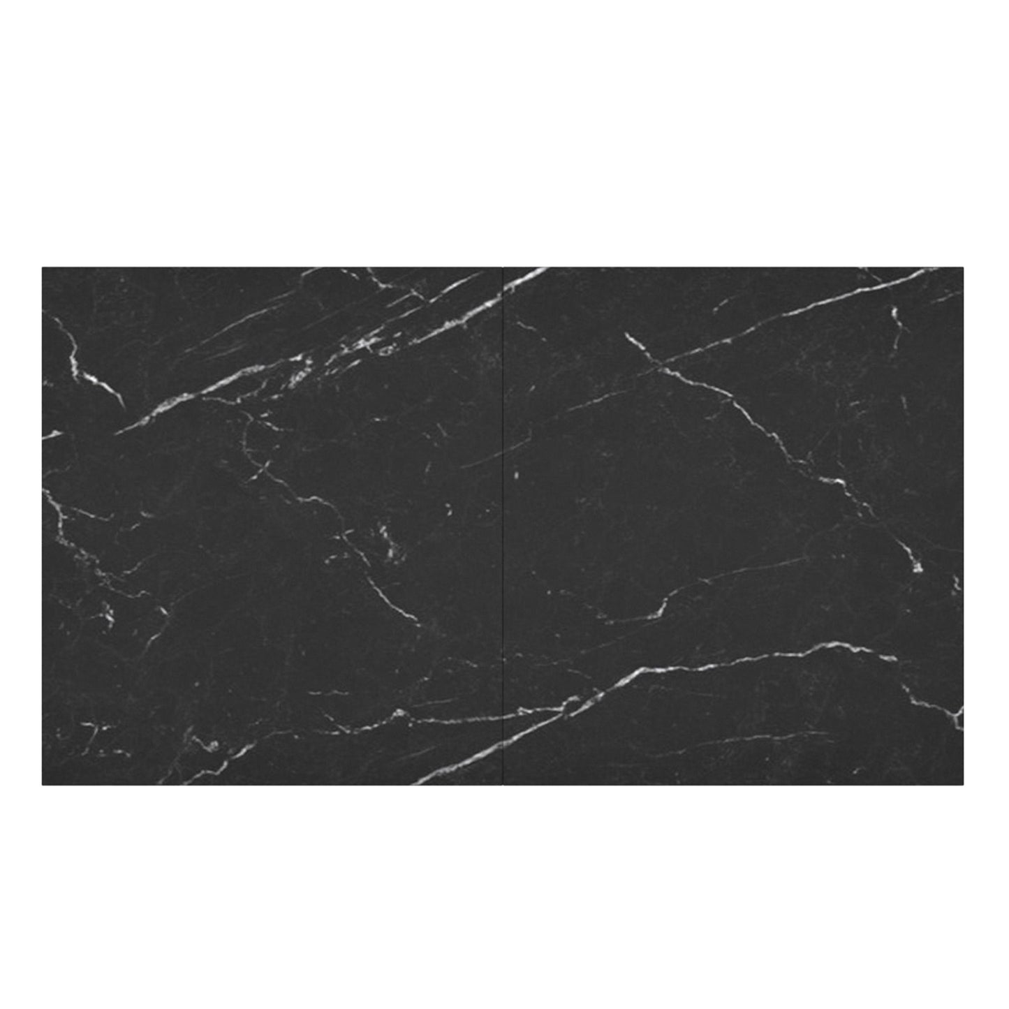 (JULIUS BLACK- 1)- 63" LONG- EXTENSION SINTERED STONE DINING TABLE