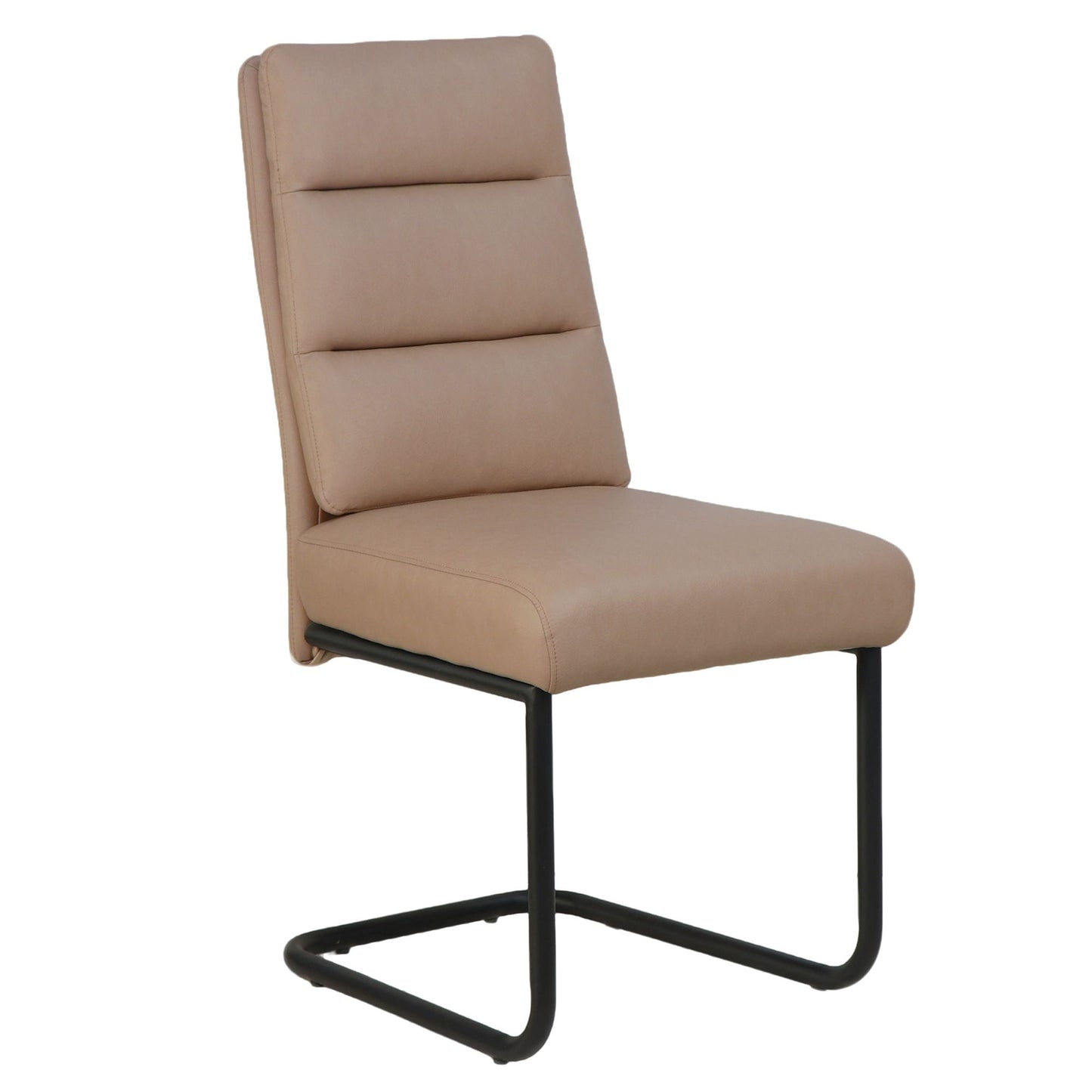 (BRODI MUSHROOM- 2 PACK)- LEATHER DINING CHAIRS