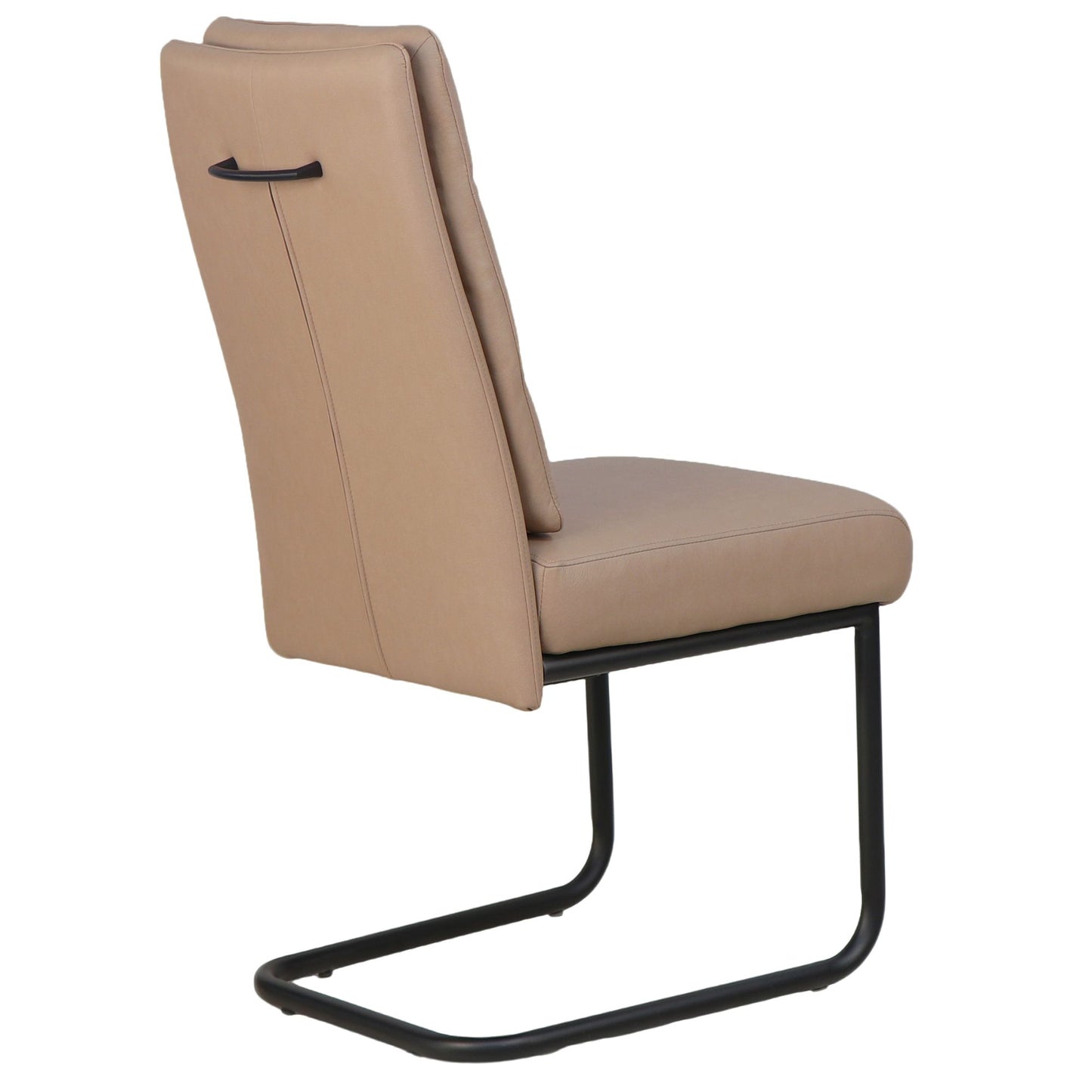 (BRODI MUSHROOM- 2 PACK)- LEATHER DINING CHAIRS