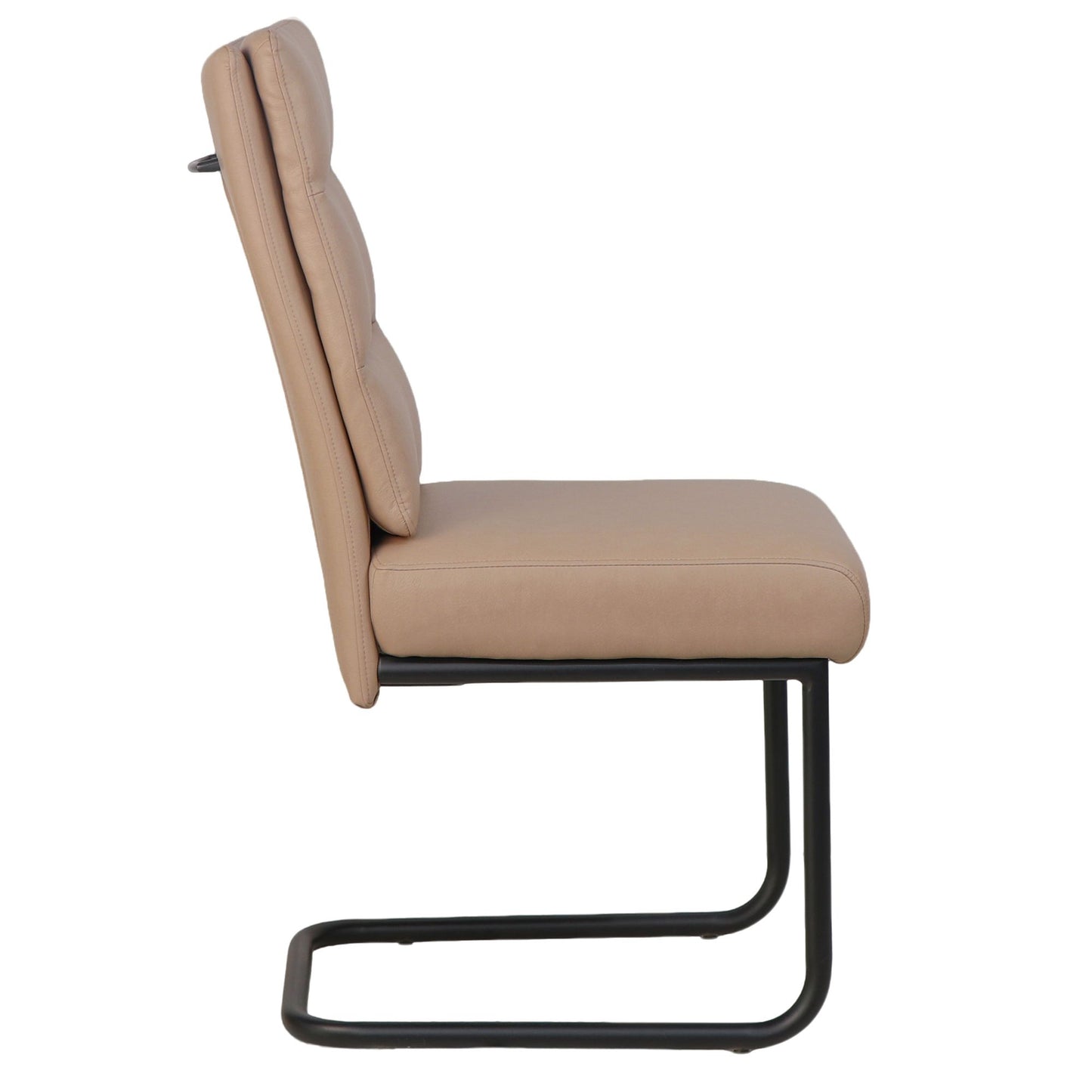 (BRODI MUSHROOM- 2 PACK)- LEATHER DINING CHAIRS
