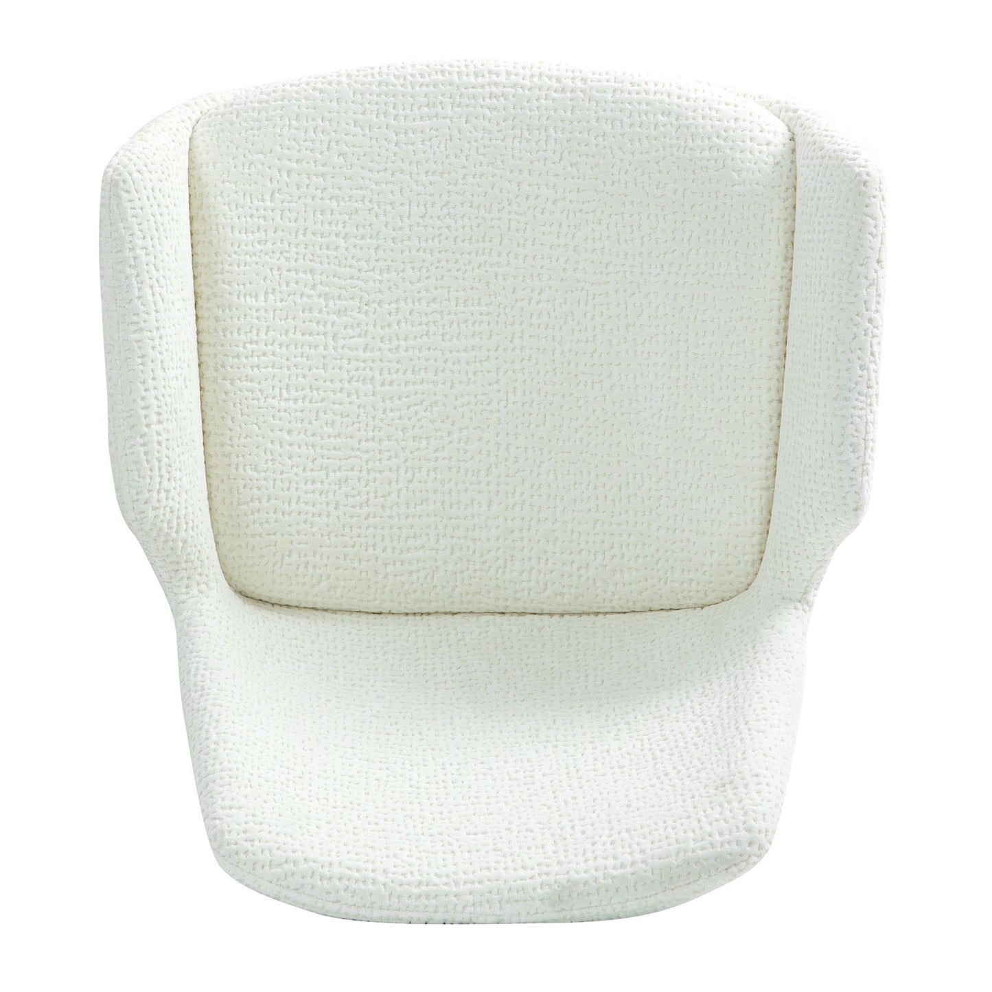 (SIGNY IVORY- 2 PACK)- FABRIC SWIVEL DINING CHAIRS