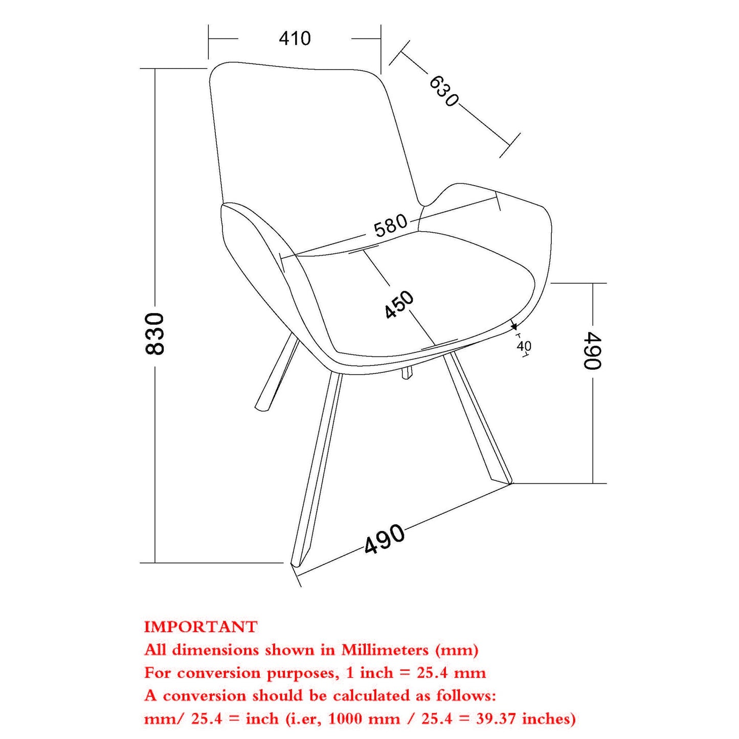 (SIGNY IVORY- 2 PACK)- FABRIC SWIVEL DINING CHAIRS